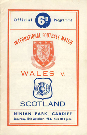 Wales v Scotland: 18 October, 1952