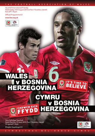 Wales v Bosnia-Herzegovina: 15 August 2012