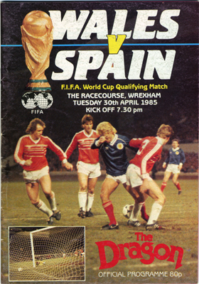 Wales v Spain: 30 April 1985