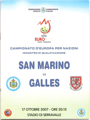 San Marino v Wales: 17 October 2007