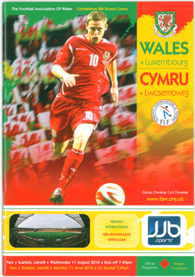 Wales v Luxembourg: 11 August 2010