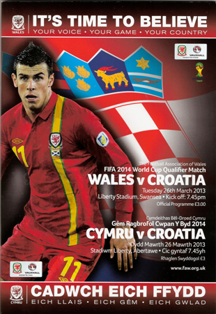 Wales v Croatia: 26 March 2013