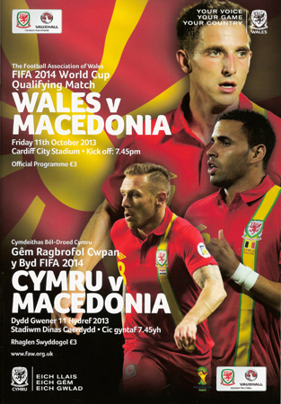 Wales v Macedonia: 11 October 2013